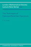 E-Book (pdf) Technique of Pseudodifferential Operators von H. O. Cordes
