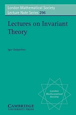 E-Book (pdf) Lectures on Invariant Theory von Igor Dolgachev