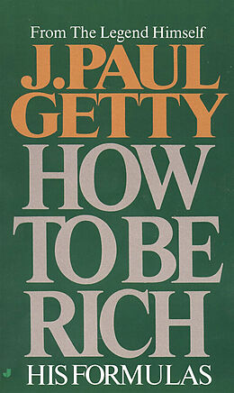 Poche format A How to be rich de J. Paul Getty
