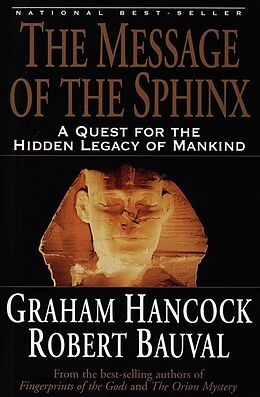 Couverture cartonnée The Message of the Sphinx de Graham Hancock, Robert Bauval