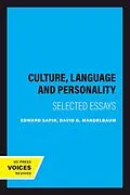 E-Book (epub) Culture, Language and Personality von Edward Sapir