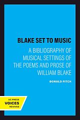 eBook (epub) Blake Set to Music de Donald Fitch