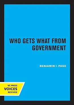 E-Book (epub) Who Gets What from Government von Benjamin I. Page