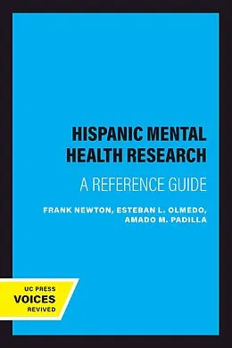 E-Book (epub) Hispanic Mental Health Research von Frank Newton, Esteban L. Olmedo, Amado M. Padilla