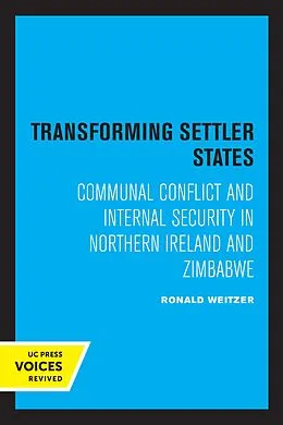 E-Book (epub) Transforming Settler States von Ronald Weitzer