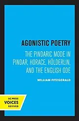 Kartonierter Einband Agonistic Poetry von William Fitzgerald