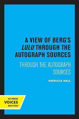 eBook (epub) A View of Berg's Lulu de Patricia Hall