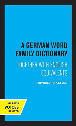 E-Book (epub) A German Word Family Dictionary von Howard H. Keller