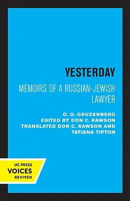 E-Book (epub) Yesterday von O. O. Gruzenberg