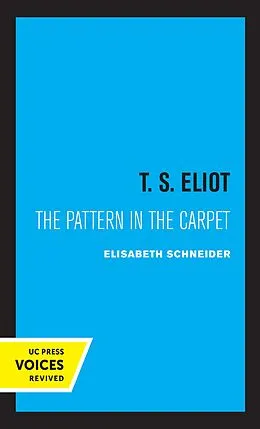 E-Book (epub) T. S. Eliot von Elisabeth W. Schneider