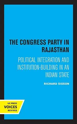 E-Book (epub) The Congress Party in Rajasthan von Richard Sisson