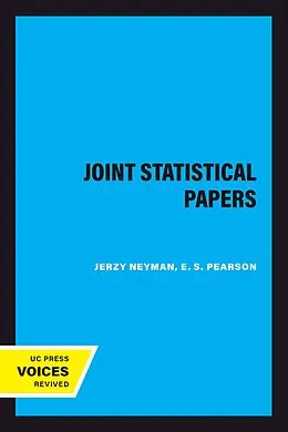ePUB Joint Statistical Papers von Jerzy Neyman, E. S. Pearson