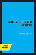 E-Book (epub) Manual of Textual Analysis von Vinton A. Dearing