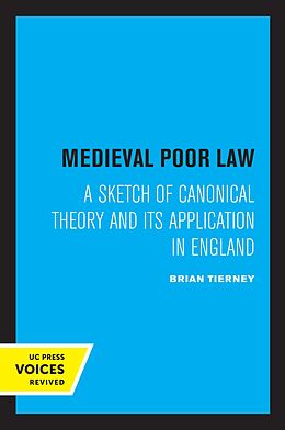 eBook (epub) Medieval Poor Law de Brian Tierney