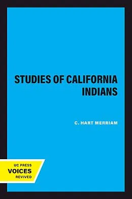 E-Book (epub) Studies of California Indians von C. Hart Merriam