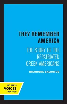 E-Book (epub) They Remember America von Theodore Saloutos