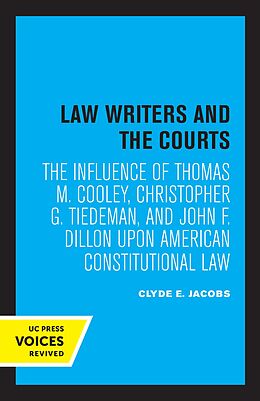 eBook (epub) Law Writers and the Courts de Clyde E. Jacobs