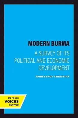 E-Book (epub) Modern Burma von John LeRoy Christian