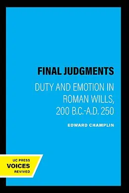 E-Book (epub) Final Judgments von Edward Champlin