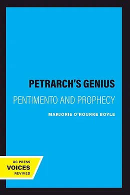 E-Book (epub) Petrarch's Genius von Marjorie O'Rourke Boyle