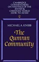 Livre Relié The Qumran Community de Michael A. Knibb