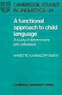 Couverture cartonnée A Functional Approach to Child Language de Annette Karmiloff-Smith