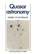 Couverture cartonnée Quasar Astronomy de Daniel Weedman