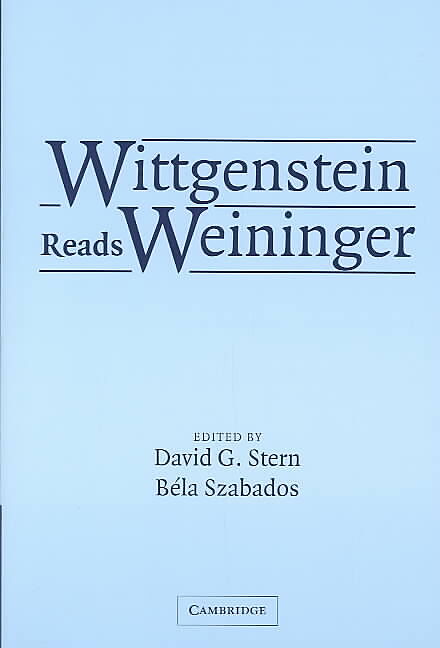 Wittgenstein Reads Weininger