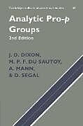 Kartonierter Einband Analytic Pro-P Groups von J. D. Dixon, M. P. F. Du Sautoy, A. Mann