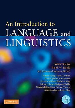 Broché An Introduction to Language and Linguistics de Ralph; Connor-Linton, Jeffrey Fasold