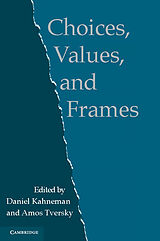 Kartonierter Einband Choices, Values, and Frames von Daniel Kahneman