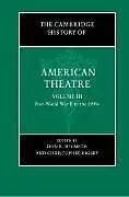 The Cambridge History of American Theatre