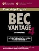 Couverture cartonnée Cambridge Business English Certificate BEC (Vantage 4): Student's Book with Answers de CAMBRIDGE ESOL