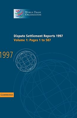 Livre Relié Dispute Settlement Reports 1997 de World Trade Organization