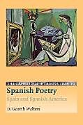 Kartonierter Einband The Cambridge Introduction to Spanish Poetry von D. Gareth Walters