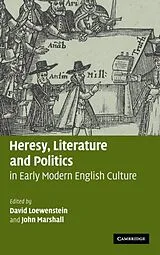 Fester Einband Heresy, Literature and Politics in Early Modern English Culture von David (University of Wisconsin, Madis Loewenstein