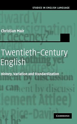 Fester Einband Twentieth-Century English von Christian Mair