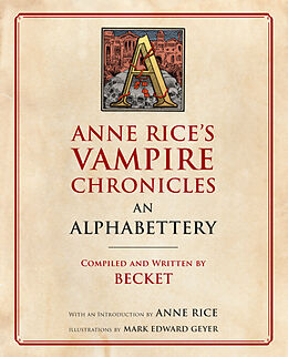 Couverture cartonnée Anne Rice's Vampire Chronicles An Alphabettery de Becket, Anne Rice