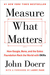 Livre Relié Measure What Matters de John Doerr, Larry Page