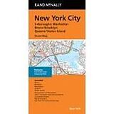 (Land)Karte New York City 5 Boroughs Street Map von Rand Mcnally