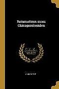 Kartonierter Einband Reisenotizen Eines Chicagoreisenden von Anonymous