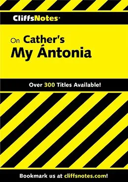 E-Book (epub) CliffsNotes on Cather's My Antonia von Susan Van Kirk
