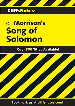 E-Book (epub) CliffsNotes on Morrison's Song of Solomon von Durthy A. Washington