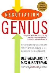 Kartonierter Einband Negotiation Genius von Deepak Malhotra, Max H. Bazerman