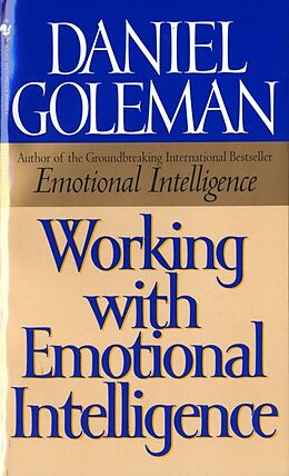 Couverture cartonnée Working with Emotional Intelligence de Daniel Goleman