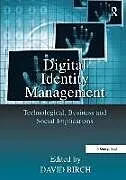 Fester Einband Digital Identity Management von David G., Ph.D. (EDT) Birch