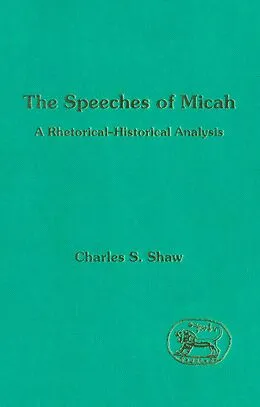 E-Book (pdf) The Speeches of Micah von Charles S. Shaw