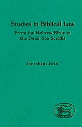 eBook (pdf) Studies in Biblical Law de Gershon Brin