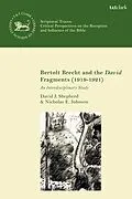 E-Book (pdf) Bertolt Brecht and the David Fragments (1919-1921) von David J. Shepherd, Nicholas E. Johnson