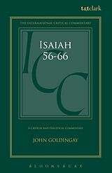 Couverture cartonnée Isaiah 56-66 (ICC) de John Goldingay